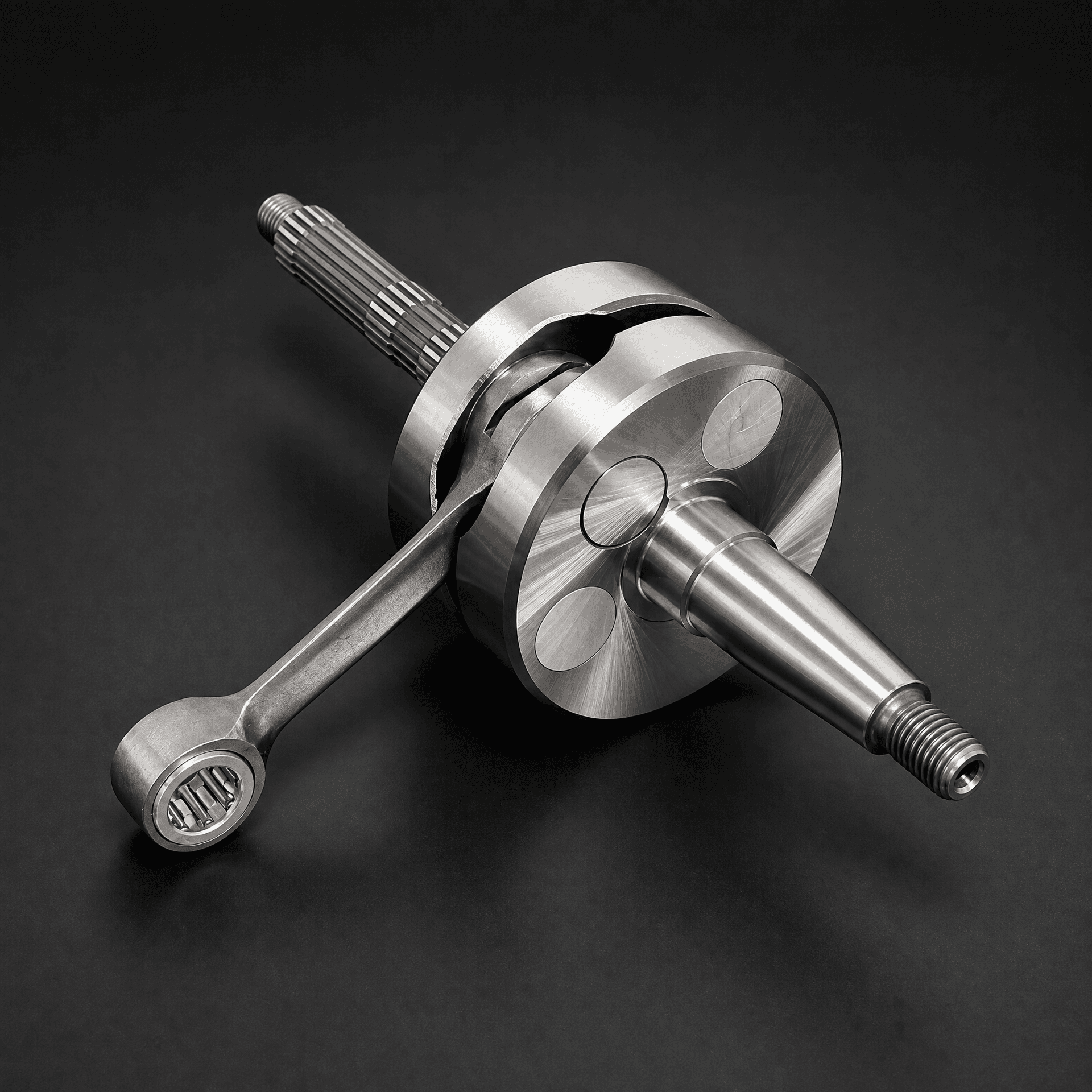 Piaggio 150 2T racing crankshaft studio product view